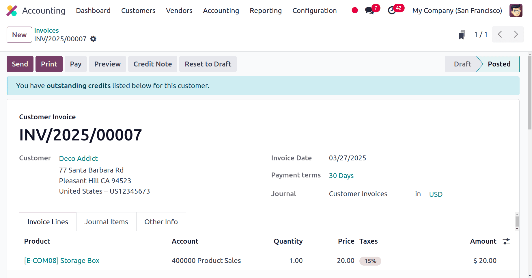 How to Manage Customer Invoices in a Business with Odoo 18 Accounting-cybrosys